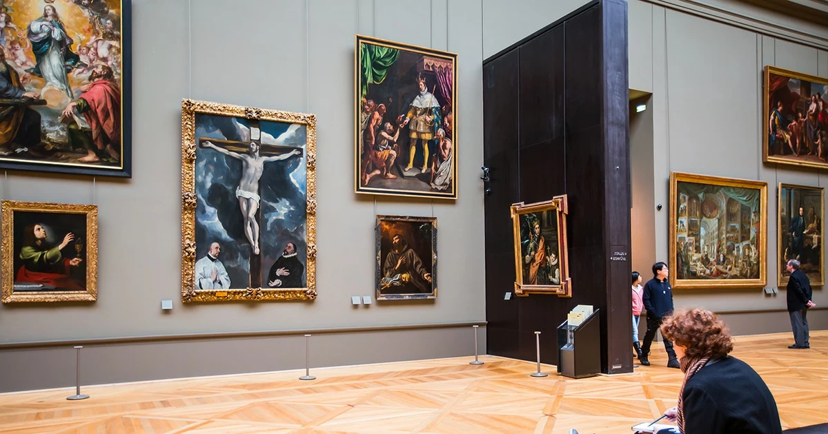 Le louvre gallery d'art