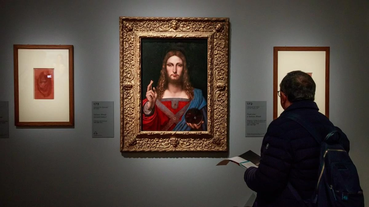 Picture of the Salvator Mundi Leonardo Da Vinci
